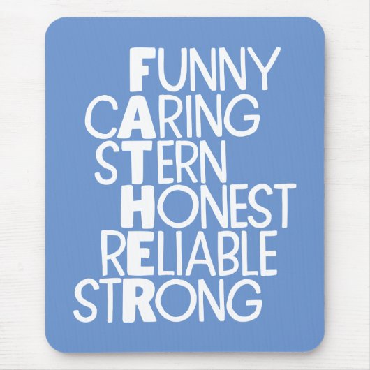 Father Attributes Crossword Art Mousepad (Vorne)