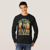 Father Bass Player Dad Bassist Grandpa Bass Old Ma T-Shirt (Vorne ganz)
