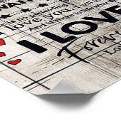 Father Birthday Geschenk | Brief an meinen Mann Poster (Ecke)