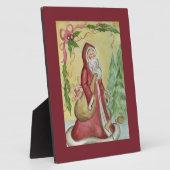 Father Christmas Art Decoration Plaque Fotoplatte (Seite)