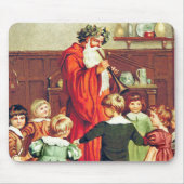 Father Christmas Blowing The Horn Mousepad (Vorne)