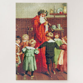 Father Christmas Blowing The Horn Puzzle