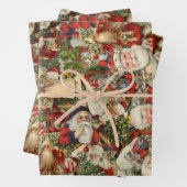 Father Christmas Collage  Geschenkpapier Set (Beispiel)