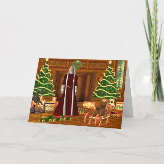 Father Christmas Feiertagskarte (Vorderseite)
