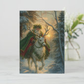 Father Christmas Feiertagskarte (Stehend Vorderseite)