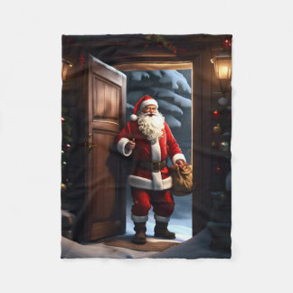 Father Christmas Fleece Blanket