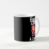 Father Christmas Floss Like A Claus Funny Santa Ug Kaffeetasse (VorderseiteRechts)