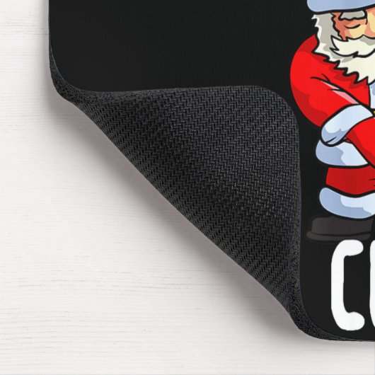 Father Christmas Floss Like A Claus Funny Santa Ug Mousepad (Ecke)