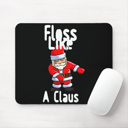 Father Christmas Floss Like A Claus Funny Santa Ug Mousepad (Mit Mouse)