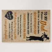 Father christmas gift for dad from daughter puzzle (Horizontal)