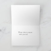 Father Christmas on a rooftop with text space Karte (Innenseite)