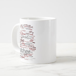 Father Cloud Word-Tasse Jumbo-Tasse