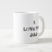 Father Cloud Word-Tasse Jumbo-Tasse (Vorderseite Rechts)