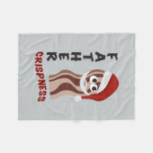 Father Crispness! Bacon Fleecedecke (Vorderseite (Horizontal))