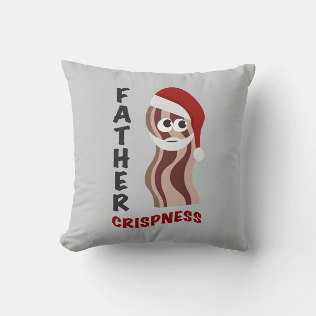 Father Crispness! Bacon Kissen (Vorderseite)