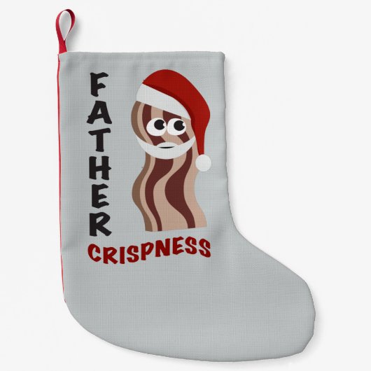 Father Crispness! Bacon Kleiner Weihnachtsstrumpf (Vorderseite)