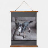 Father Daughter Chihuahuas Wood Topped Tapestries Wandteppich Mit Holzrahmen (Vorderseite 2)