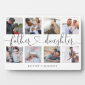Father Daughter Heftschrift | Foto Grid Collage Fotoplatte (Vorderseite)