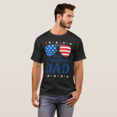 Father Day All American Dad Patriotic USA Flag 4t T-Shirt (Vorne ganz)