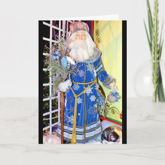 Father Frost Weihnachtskarte Feiertagskarte (Vorderseite)