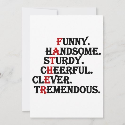 Father Funny Handsome Vatertag Card Einladung (Vorderseite)