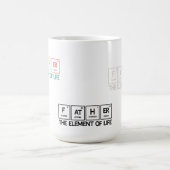 Father Funny Periodic Table Vater Kaffeetasse (Mittel)