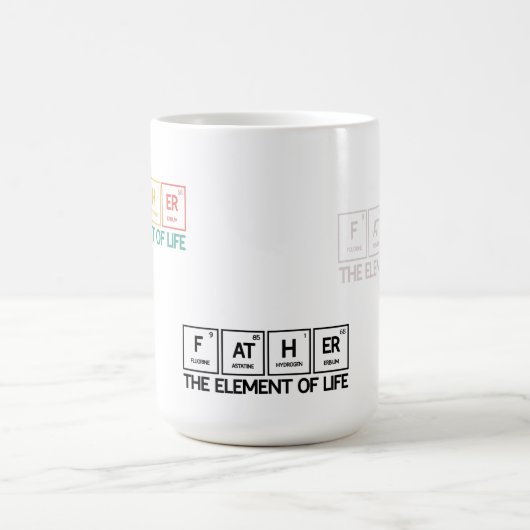 Father Funny Periodic Table Vater Kaffeetasse (Mittel)