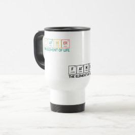 Father Funny Periodic Table Vater Reisebecher