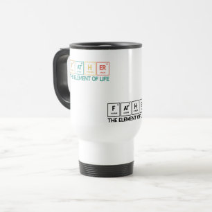 Father Funny Periodic Table Vater Reisebecher