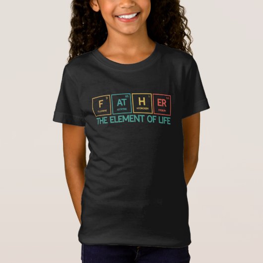 Father Funny Periodic Table Vater T-Shirt (Vorderseite)