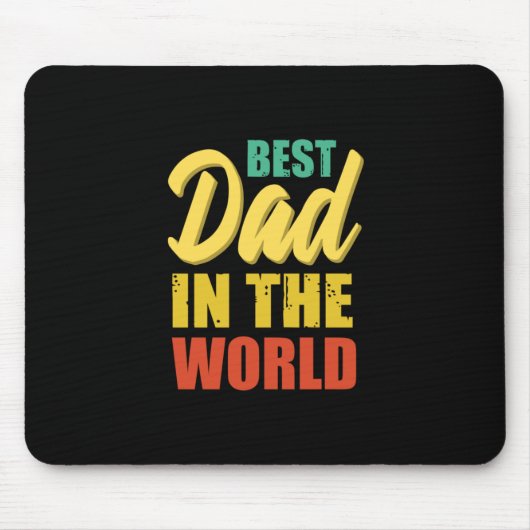 Father Gift | Bester Vater in der Welt Mousepad (Vorne)