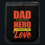 Father Gift | Dad Hero Love Sportbeutel<br><div class="desc">Father Gift | Dad Hero Love</div>