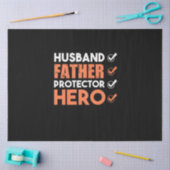 Father Gift | Ehemann Vater Hero Seidenpapier (Basteln)