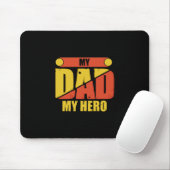 Father Gift | Mein Vater Mein Held Mousepad (Mit Mouse)
