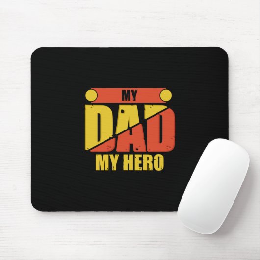Father Gift | Mein Vater Mein Held Mousepad (Mit Mouse)