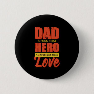 Father Gift   Vater Hero Liebe Button