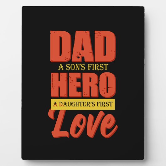Father Gift | Vater Hero Liebe Fotoplatte (Vorderseite)
