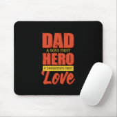 Father Gift | Vater Hero Liebe Mousepad (Mit Mouse)