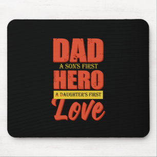 Father Gift   Vater Hero Liebe Mousepad