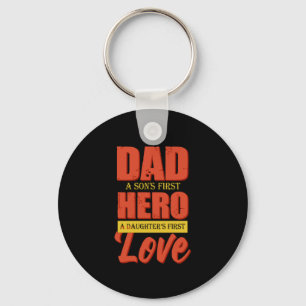 Father Gift Vater Hero Liebe Schlüsselanhänger