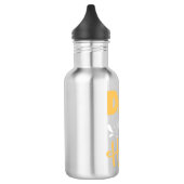 Father Gift Vater Sie sind Held Edelstahlflasche (Links)