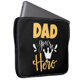Father Gift Vater Sie sind Held Laptopschutzhülle (Vorne Rechts)