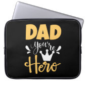 Father Gift Vater Sie sind Held Laptopschutzhülle (Vorderseite)