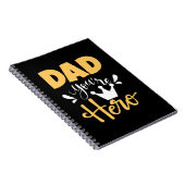 Father Gift Vater Sie sind Held Notizblock (Rechte Seite)