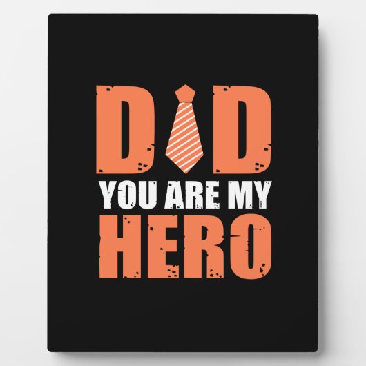 Father Gift | Vater Sie sind mein Held Fotoplatte (Vorderseite)