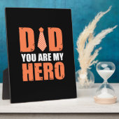 Father Gift | Vater Sie sind mein Held Fotoplatte (Seite)