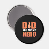 Father Gift | Vater Sie sind mein Held Magnet (Vorderseite/Rückseite)