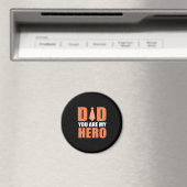 Father Gift | Vater Sie sind mein Held Magnet (In Situ (Geschirrspüler))