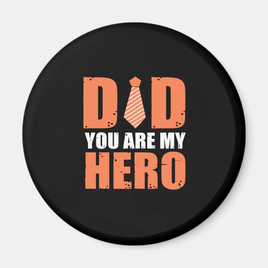 Father Gift | Vater Sie sind mein Held Magnet (Vorne)