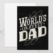 Father Gift Worlds Tokest Vater Save The Date (Vorne/Hinten)